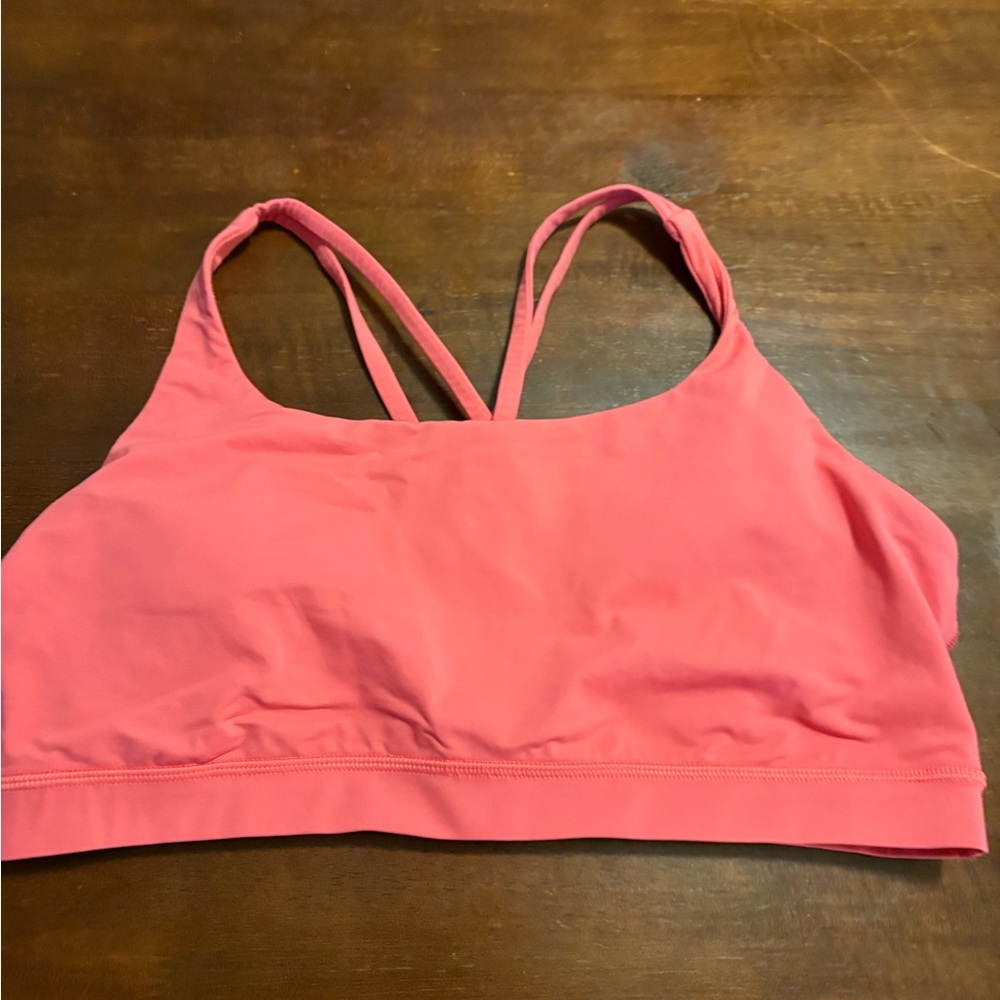 Lululemon Pink Racerback Sports Bra